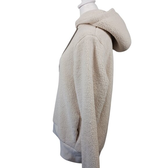 Athleta, Tugga Sherpa Hoodie, Creamy Ivory, Size Large, Cozy, Soft, Warm - Picture 3 of 16